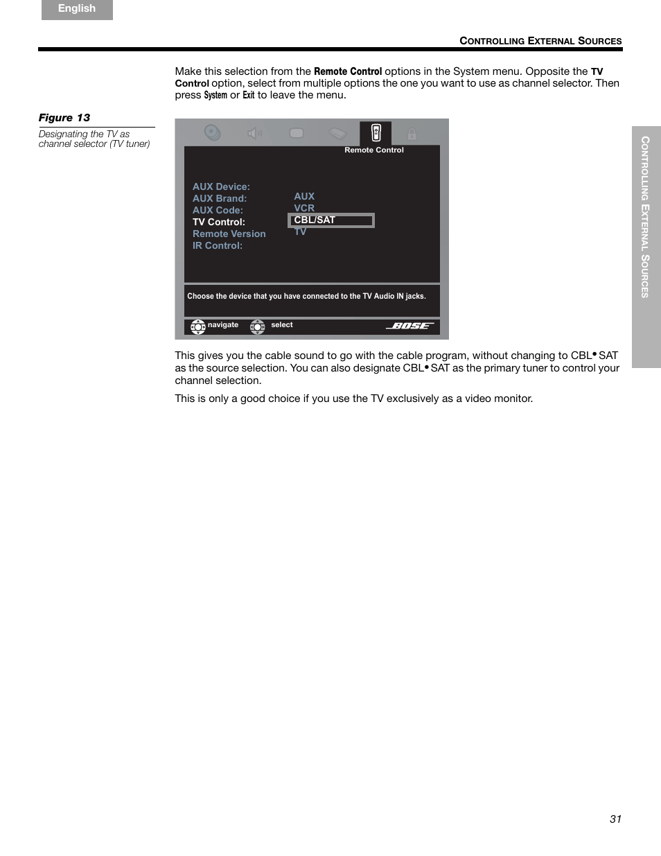 Bose LIFESTYLE 289328 User Manual | Page 31 / 68