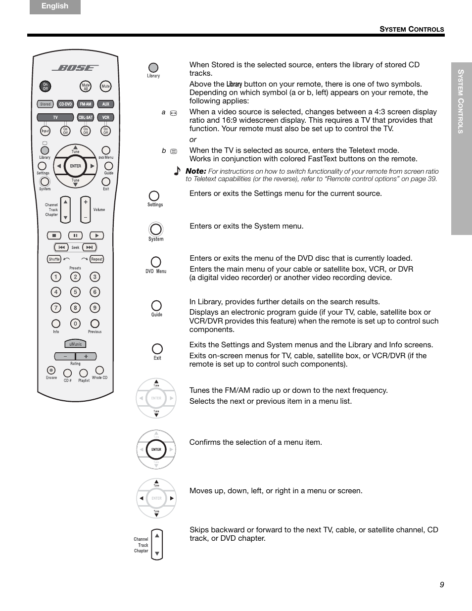 Bose LIFESTYLE 289328 User Manual | Page 9 / 68
