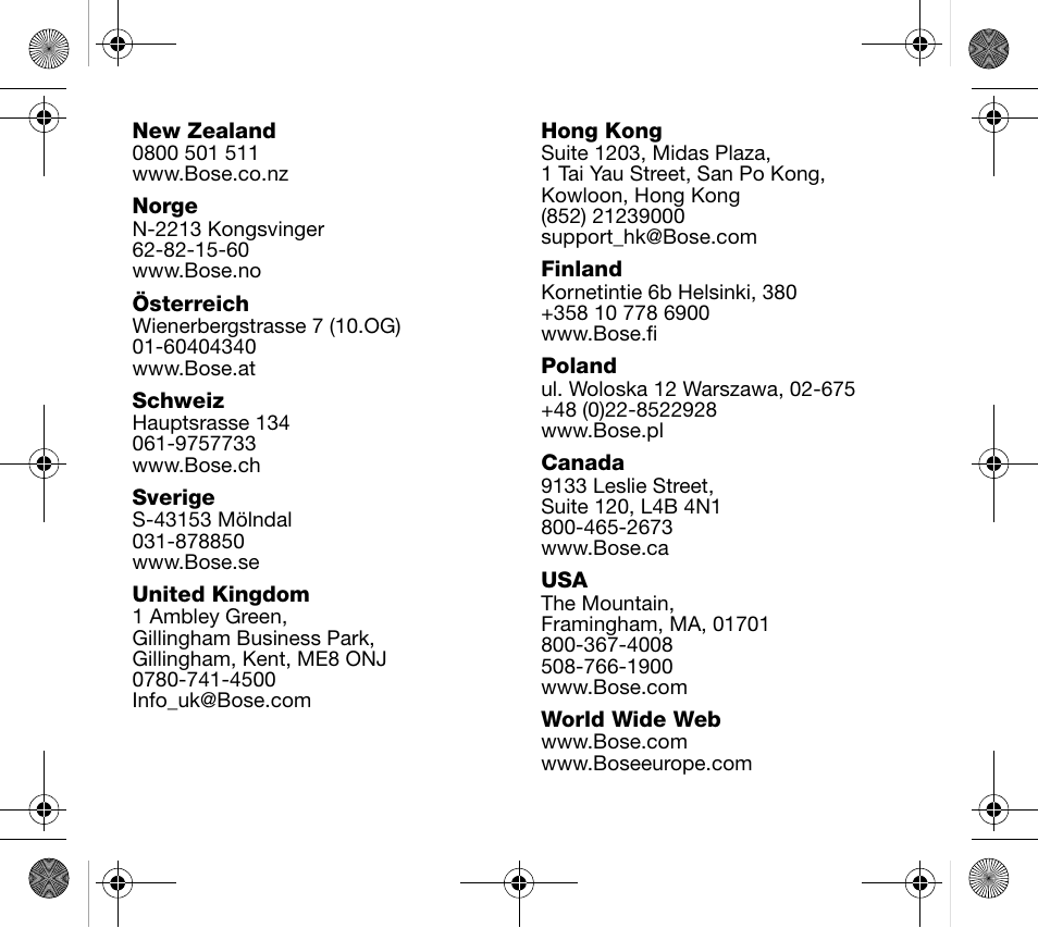 Bose AM319137 User Manual | Page 131 / 132