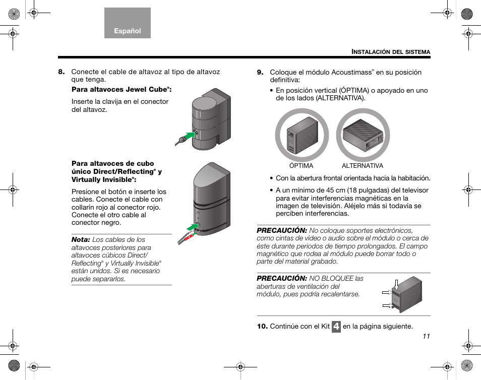 Bose LIFESTYLE V35 User Manual | Page 13 / 18
