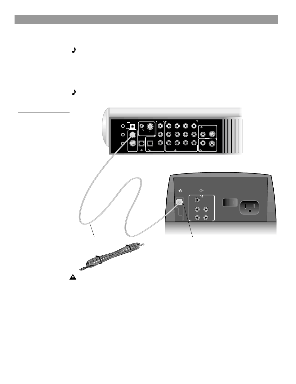 Module to the media center, Acoustimass module con- nection to media center | Bose AM259777 User Manual | Page 13 / 32