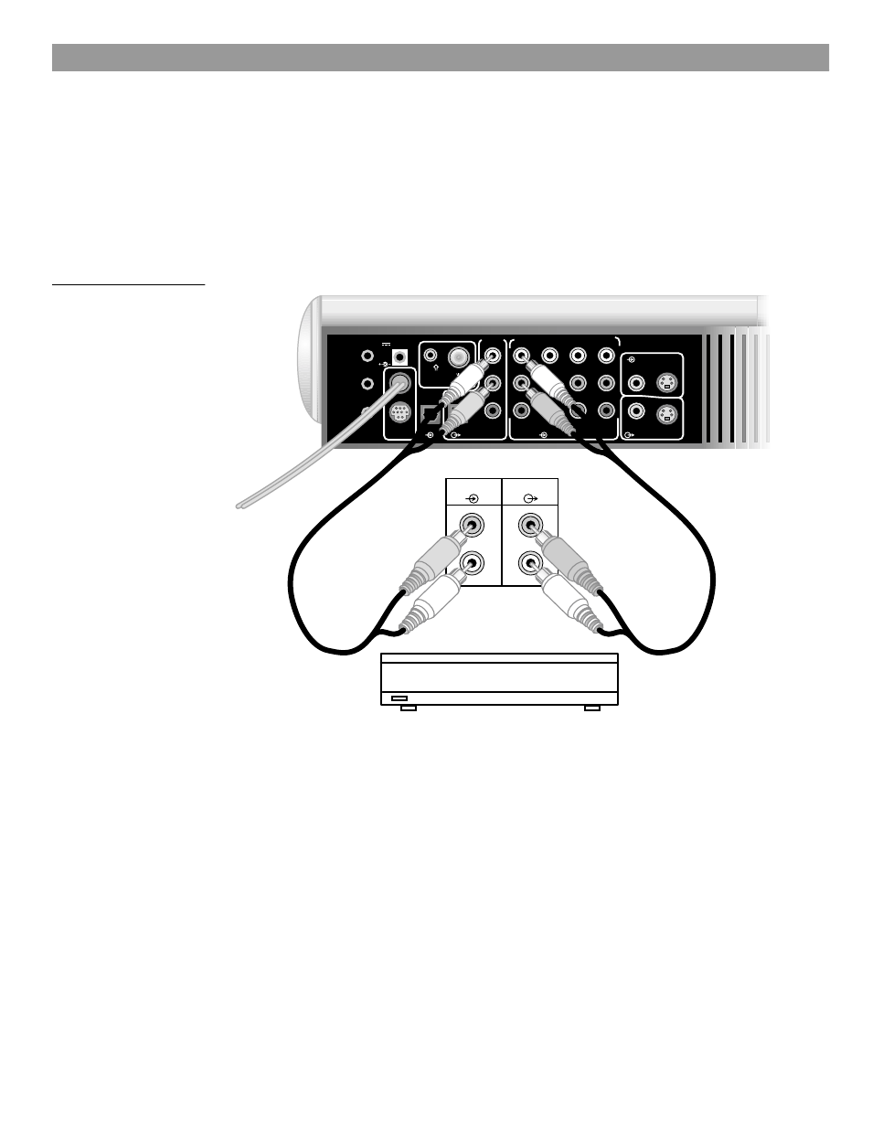 Reference connecting external equipment, Connecting record/playback equipment, Record/playback connec- tions | Bose AM259777 User Manual | Page 26 / 32