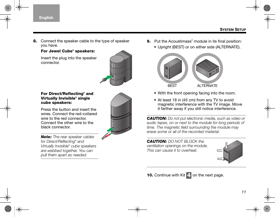 Bose LIFESTYLE AM324443 User Manual | Page 13 / 18