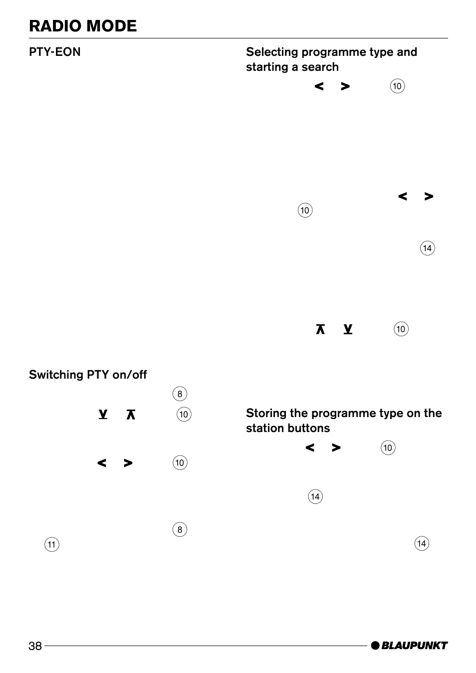 Radio mode | Blaupunkt Wiesbaden CD51 User Manual | Page 13 / 26