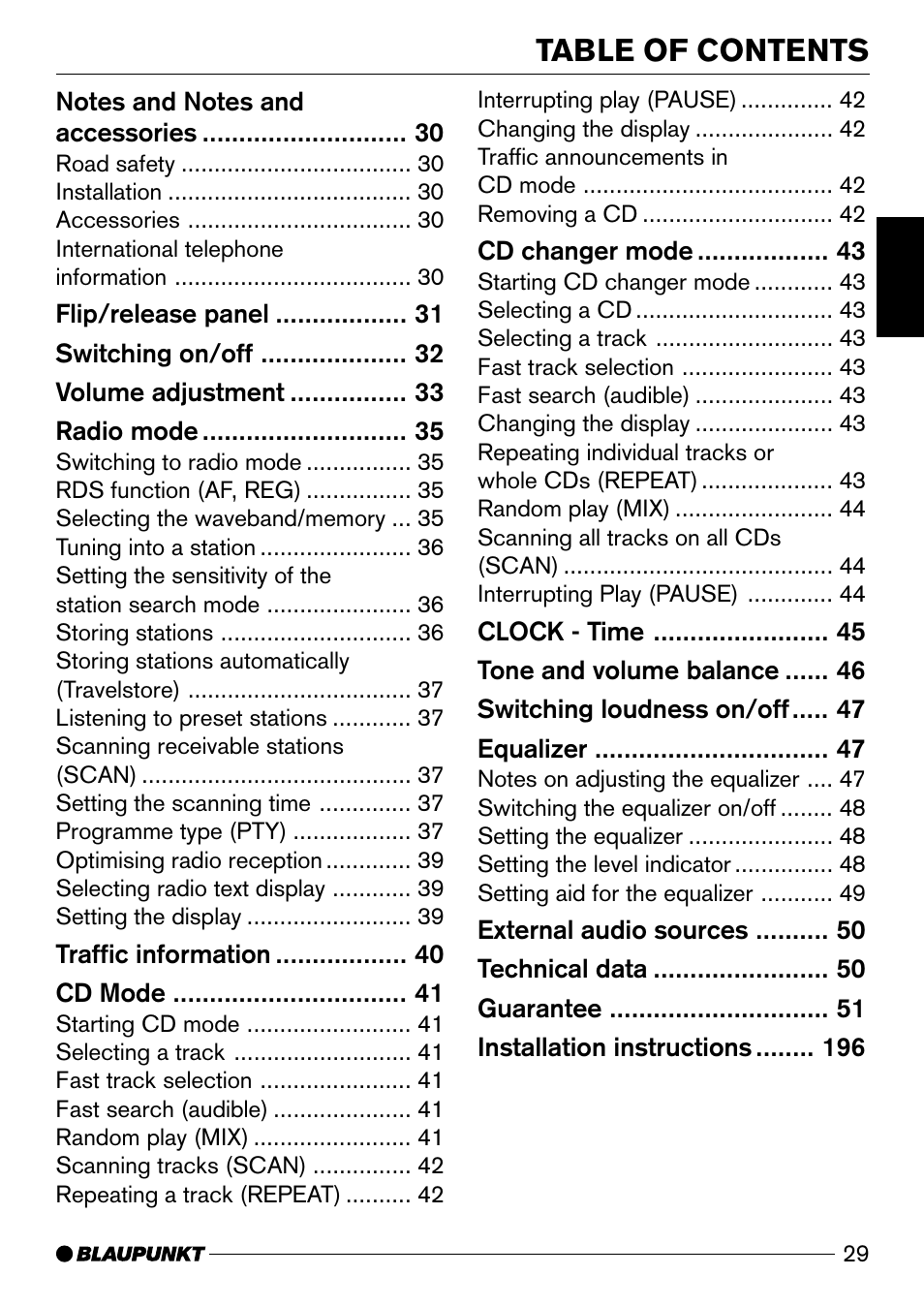 Blaupunkt Wiesbaden CD51 User Manual | Page 4 / 26