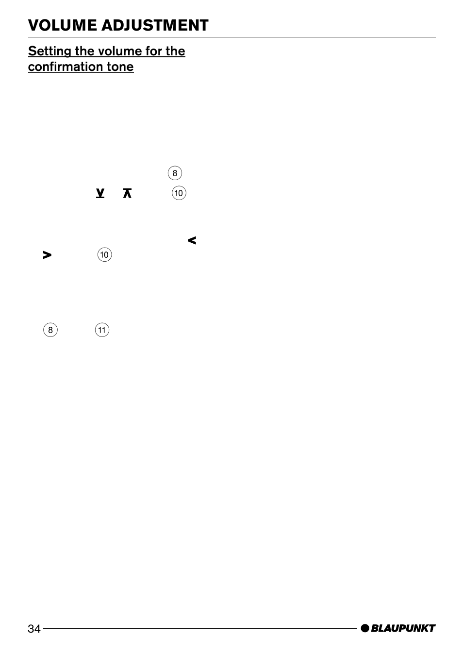 Volume adjustment | Blaupunkt Wiesbaden CD51 User Manual | Page 9 / 26