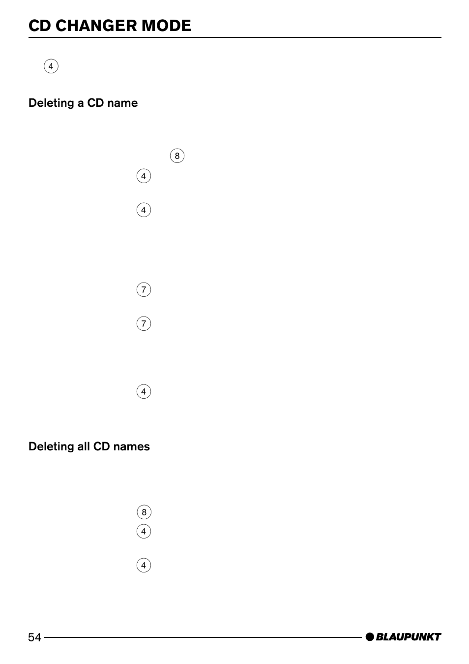 Cd changer mode | Blaupunkt Arizona DJ73 User Manual | Page 25 / 33