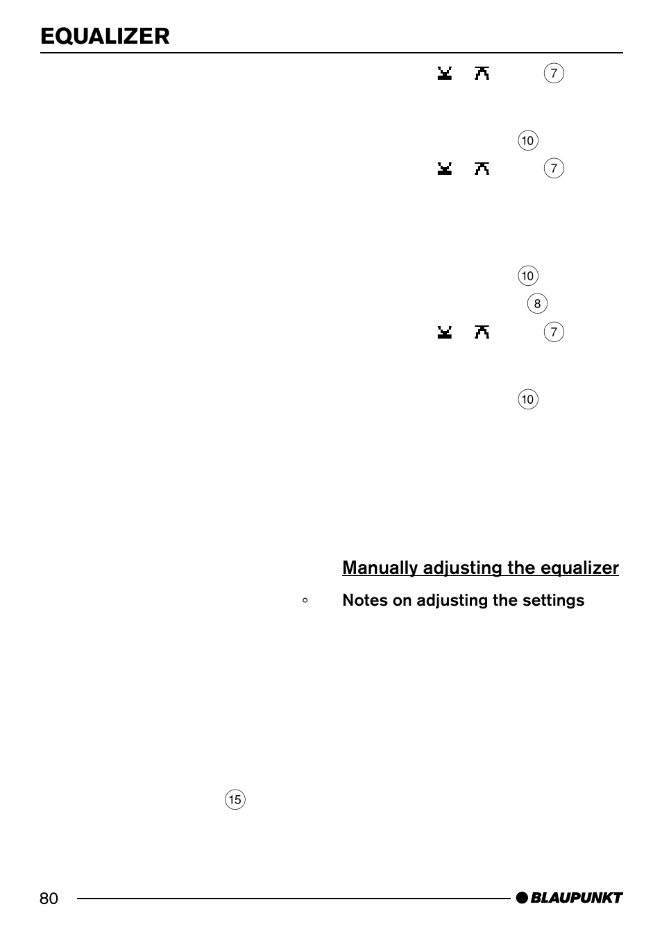 Equalizer | Blaupunkt Acapulco MP54 User Manual | Page 37 / 45