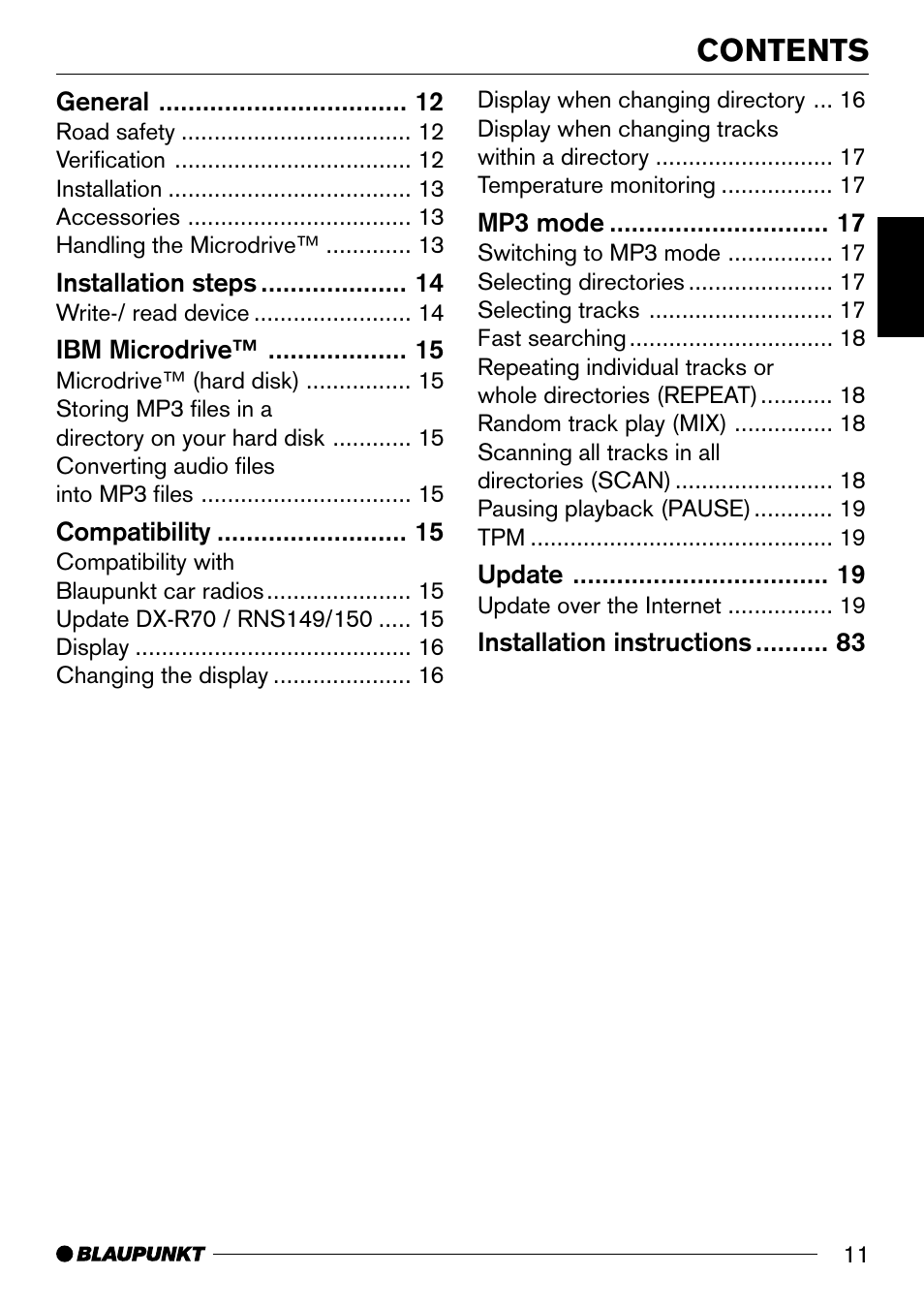 Blaupunkt Compact Drive MP3 User Manual | Page 2 / 11