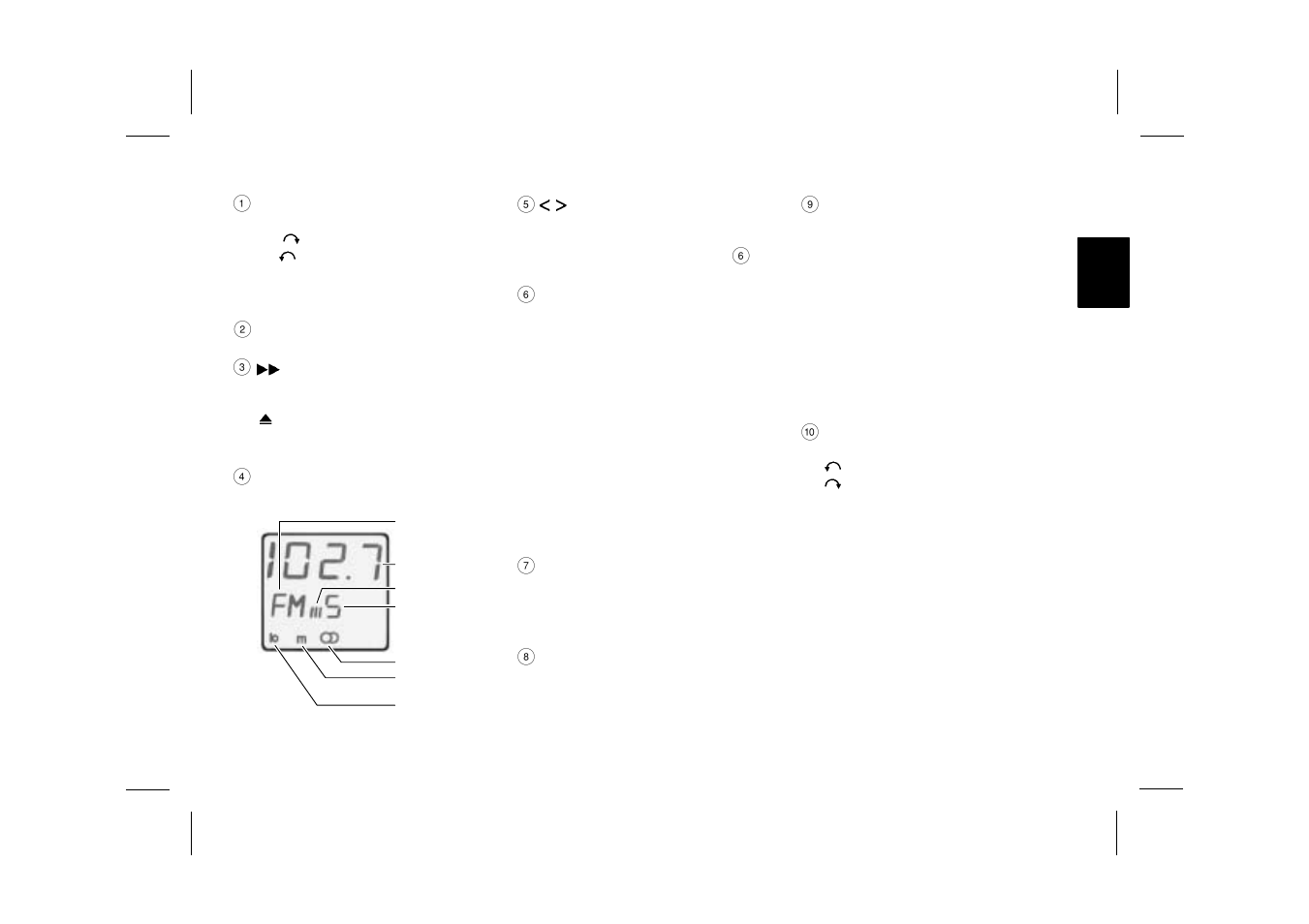 Legend | Blaupunkt ACR 3231 User Manual | Page 4 / 8