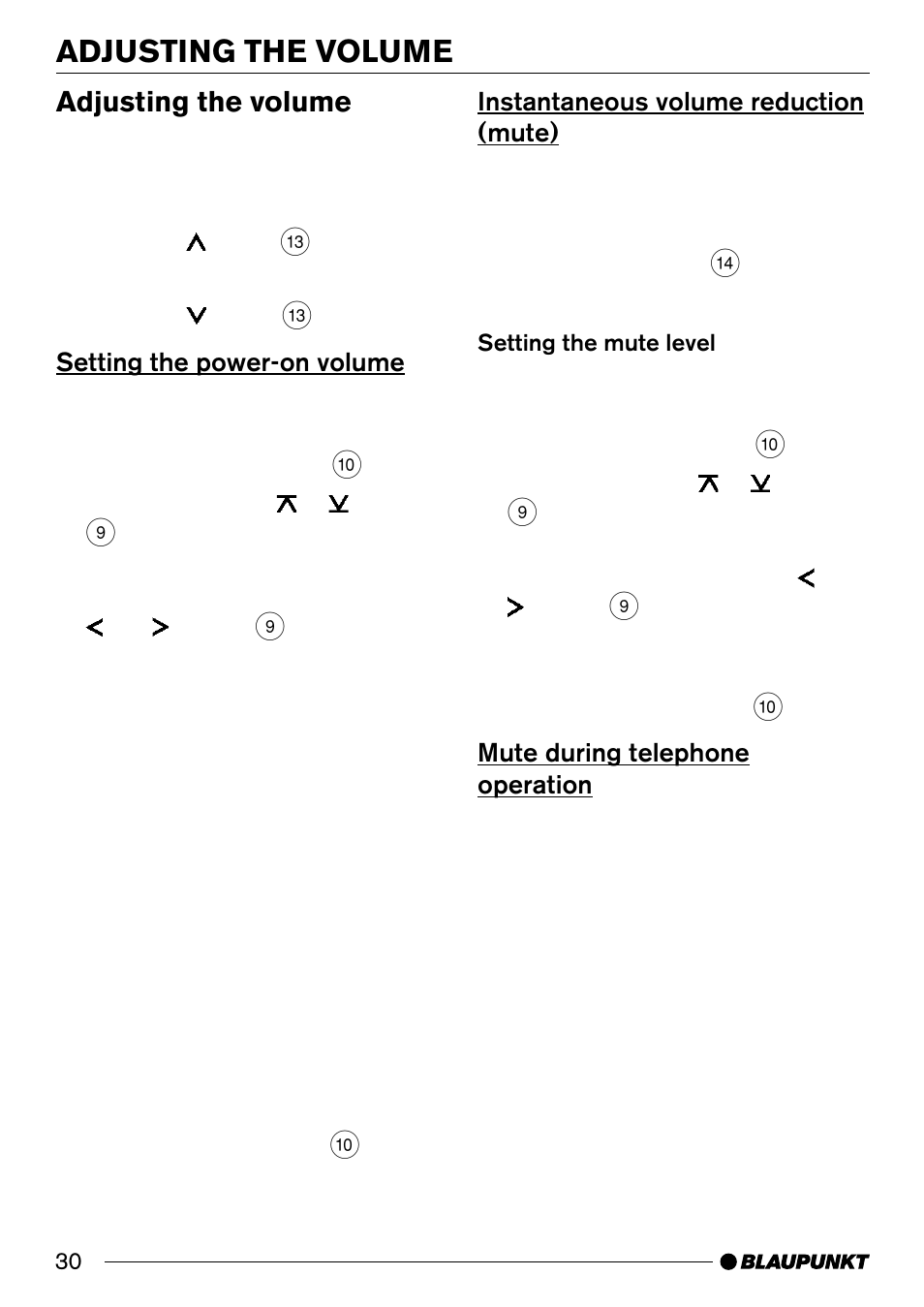 Adjusting the volume | Blaupunkt Alicante CD31 User Manual | Page 8 / 23
