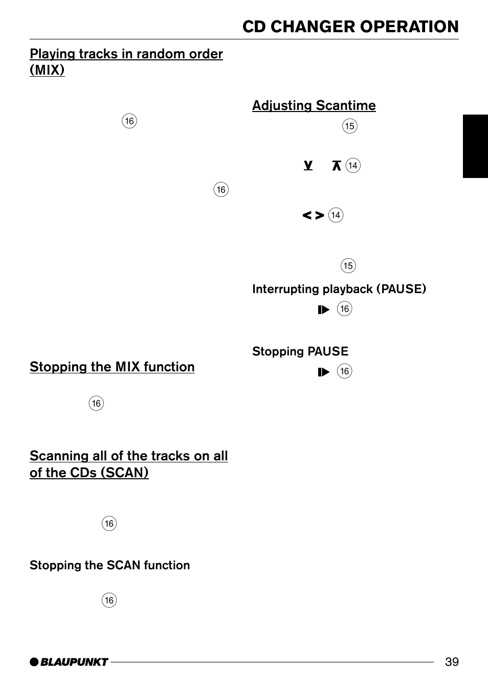 Cd changer operation | Blaupunkt BOSTONC30 User Manual | Page 19 / 24