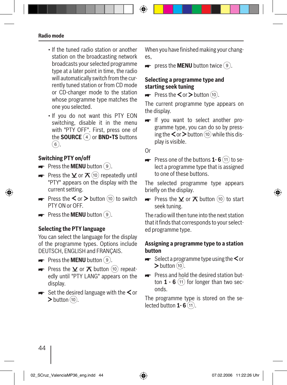 Blaupunkt SANTA CRUZ MP36 User Manual | Page 15 / 33