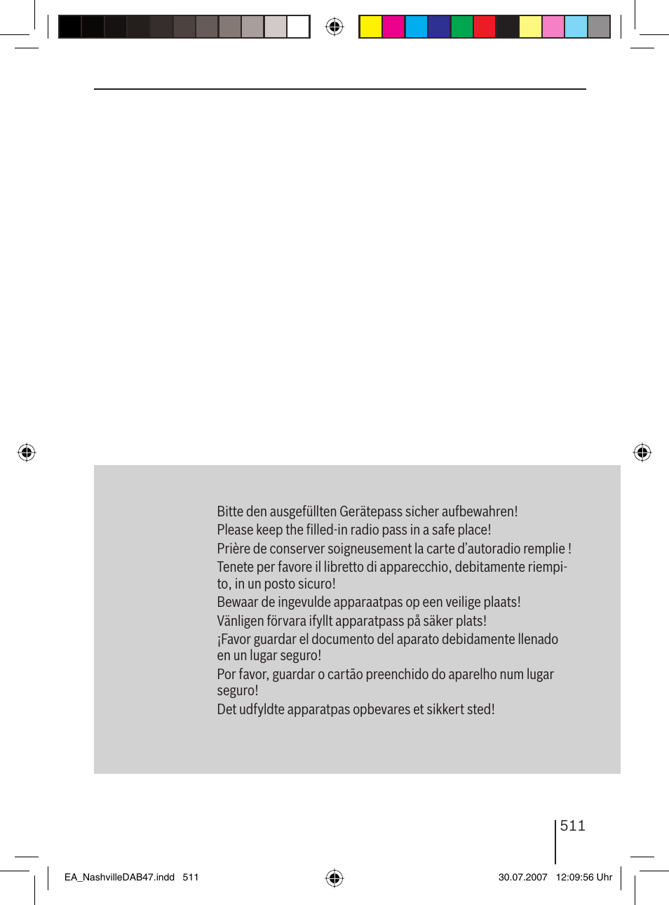 Blaupunkt NASHVILLE DAB47 User Manual | Page 58 / 59