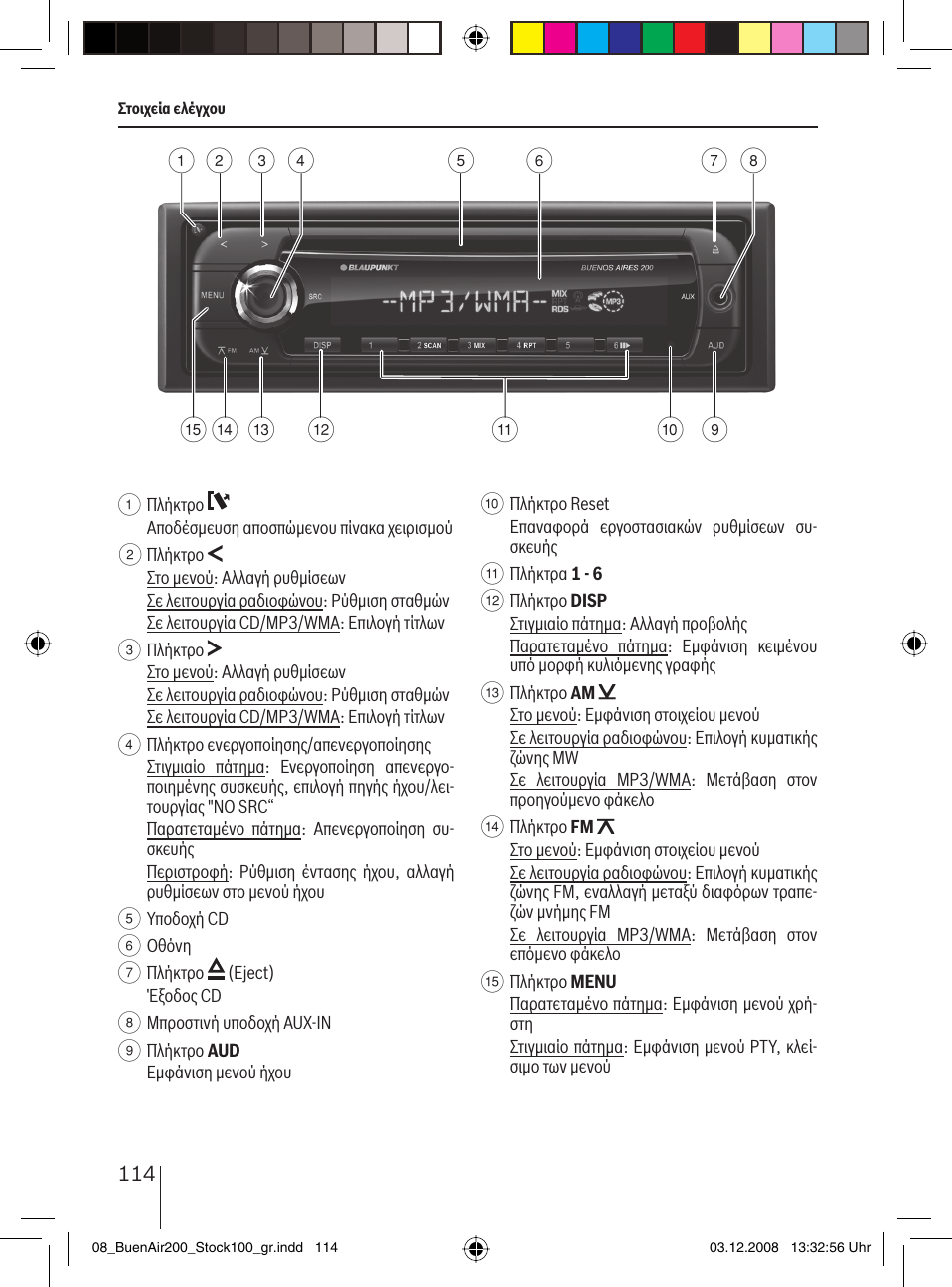 Blaupunkt BUENOS AIRES 200 7 649 020 110 User Manual | Page 114 / 140