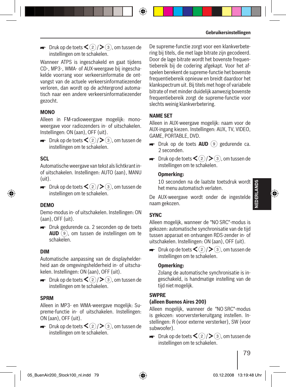 Blaupunkt BUENOS AIRES 200 7 649 020 110 User Manual | Page 79 / 140