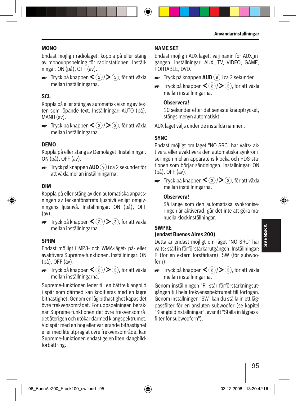 Blaupunkt BUENOS AIRES 200 7 649 020 110 User Manual | Page 95 / 140