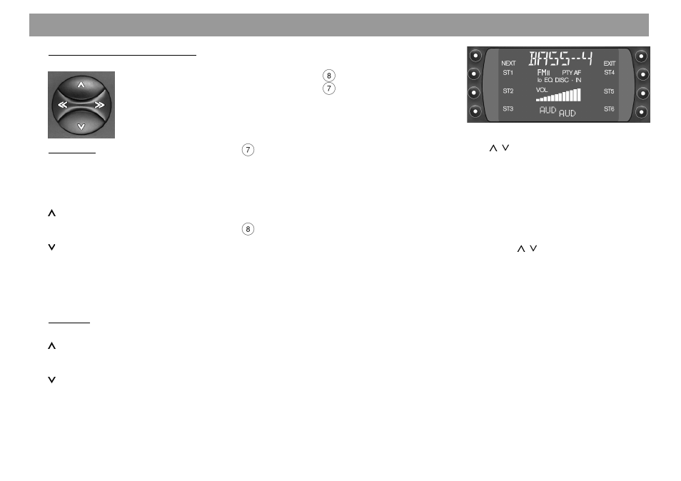 Condensed instructions | Blaupunkt Dallas RMD 169 User Manual | Page 8 / 40