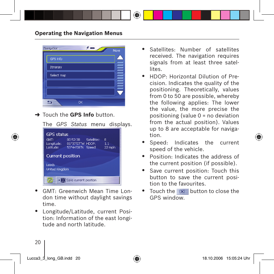 Blaupunkt TRAVELPILOT LUCCA 3.3 User Manual | Page 20 / 88