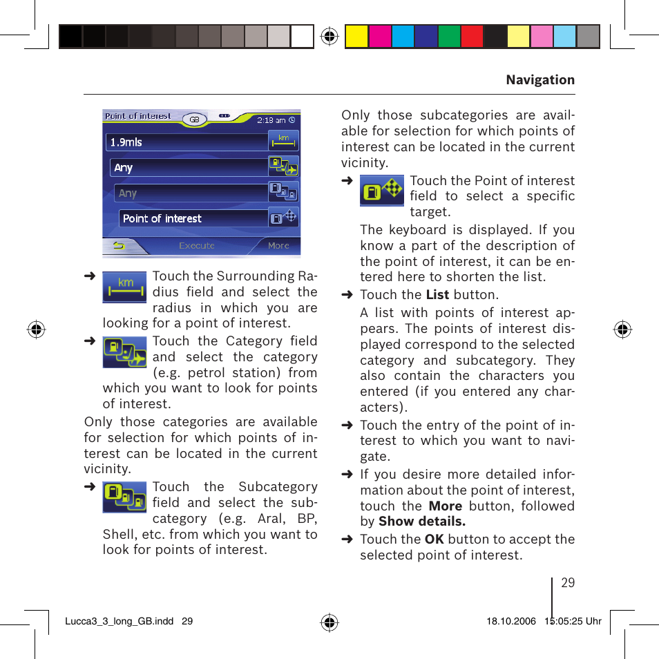 Blaupunkt TRAVELPILOT LUCCA 3.3 User Manual | Page 29 / 88