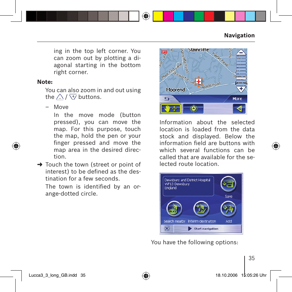 Blaupunkt TRAVELPILOT LUCCA 3.3 User Manual | Page 35 / 88