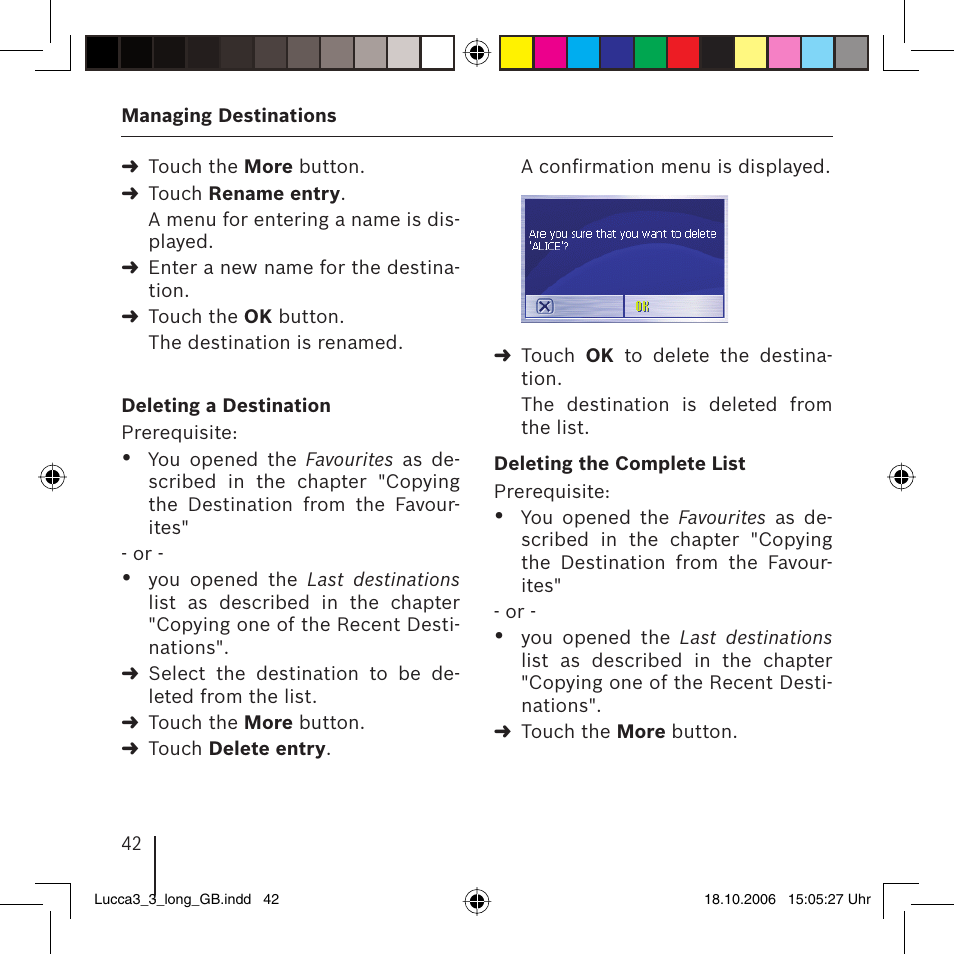 Blaupunkt TRAVELPILOT LUCCA 3.3 User Manual | Page 42 / 88