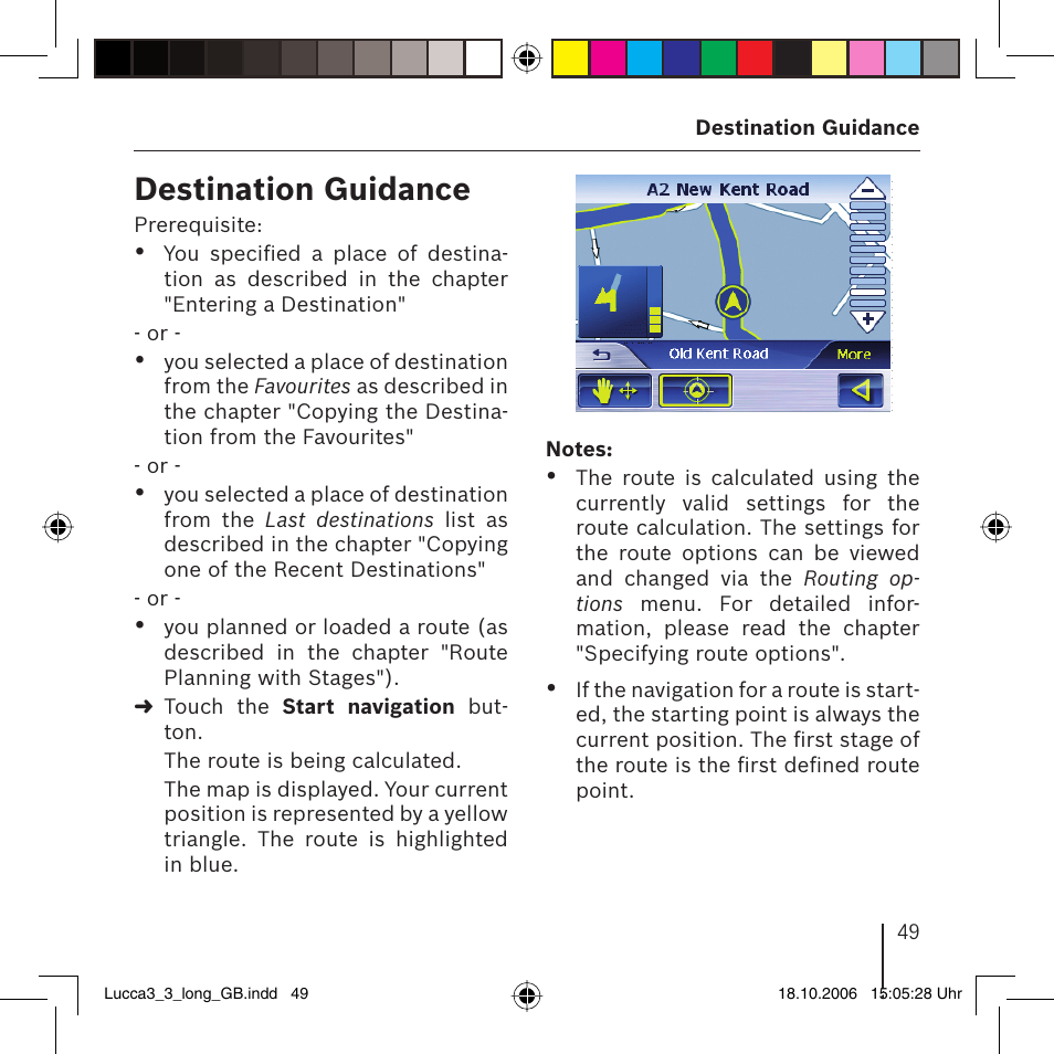 Destination guidance | Blaupunkt TRAVELPILOT LUCCA 3.3 User Manual | Page 49 / 88