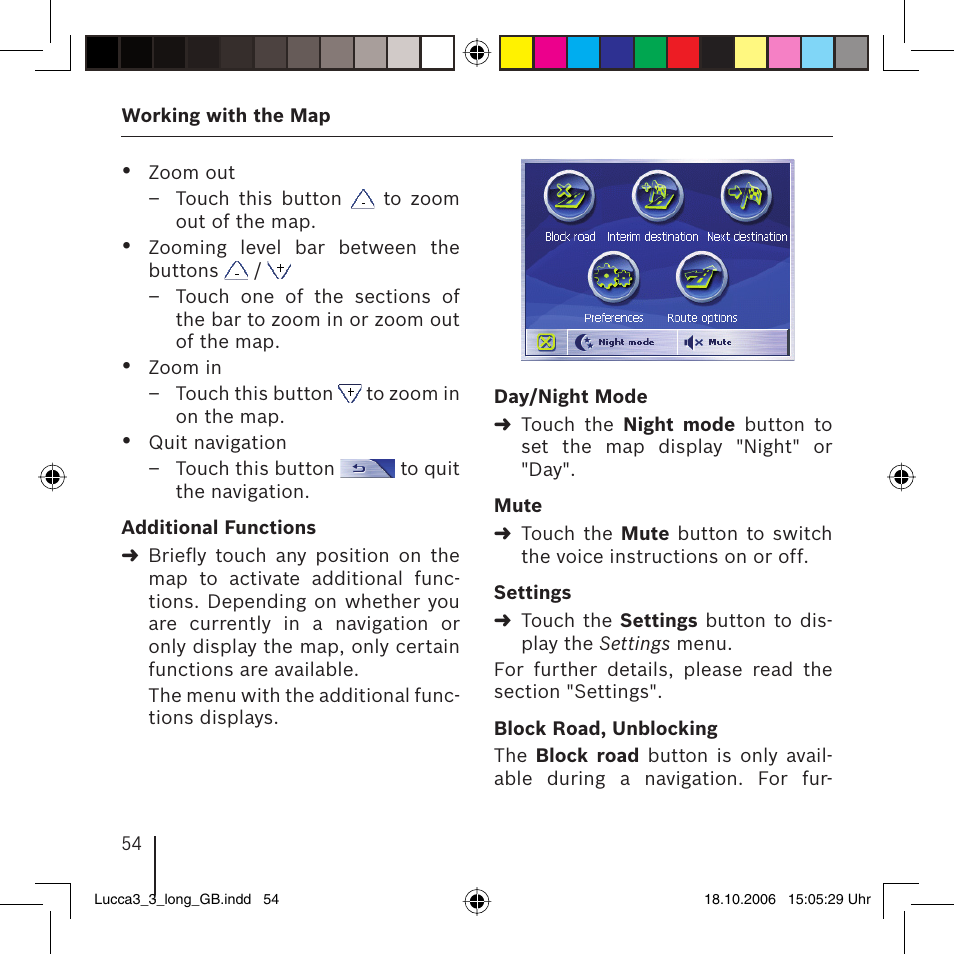 Blaupunkt TRAVELPILOT LUCCA 3.3 User Manual | Page 54 / 88