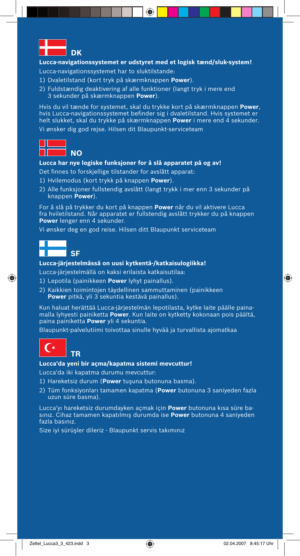 Blaupunkt TRAVELPILOT LUCCA 3.3 User Manual | Page 85 / 88