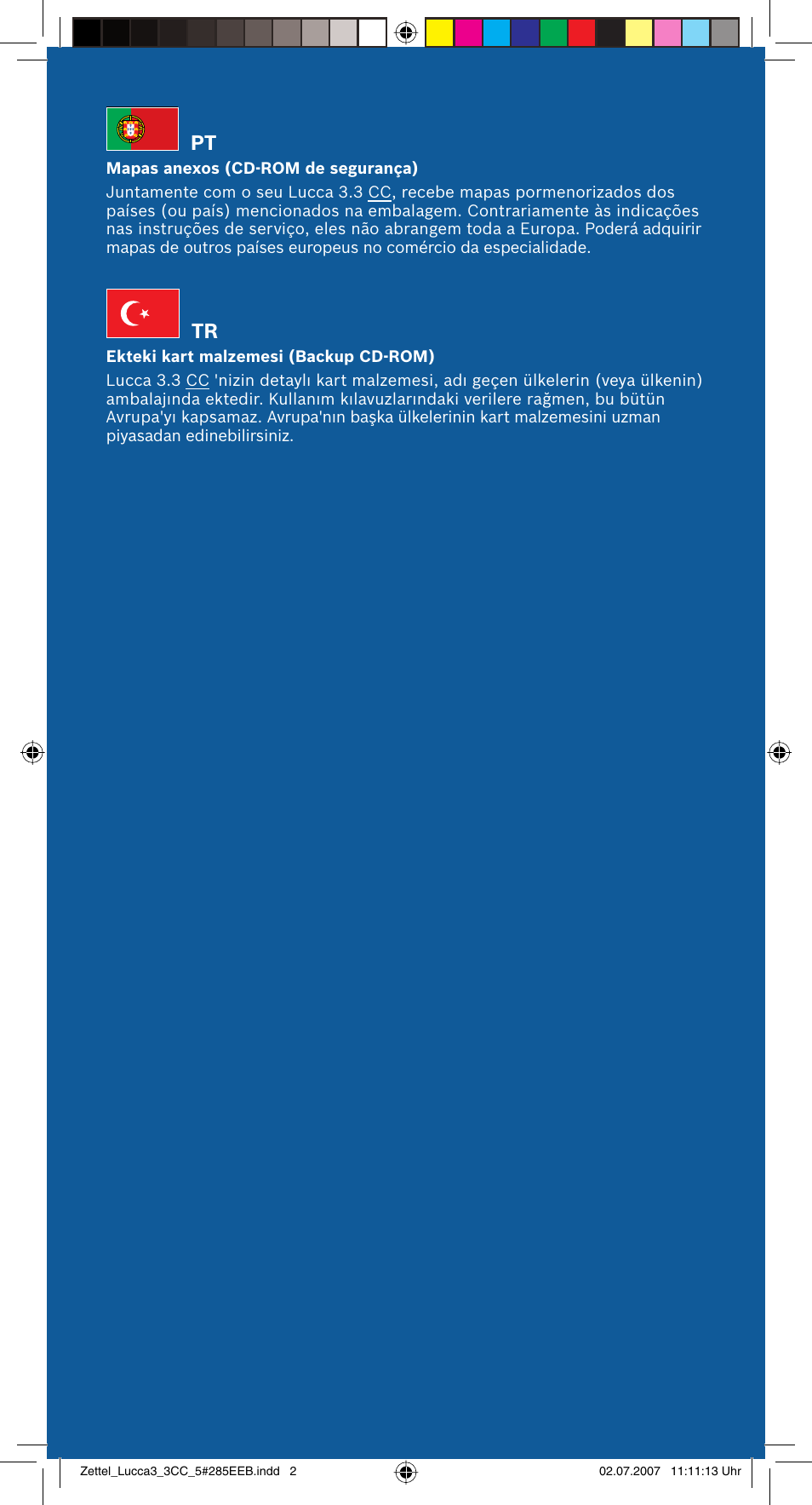 Blaupunkt TRAVELPILOT LUCCA 3.3 User Manual | Page 88 / 88