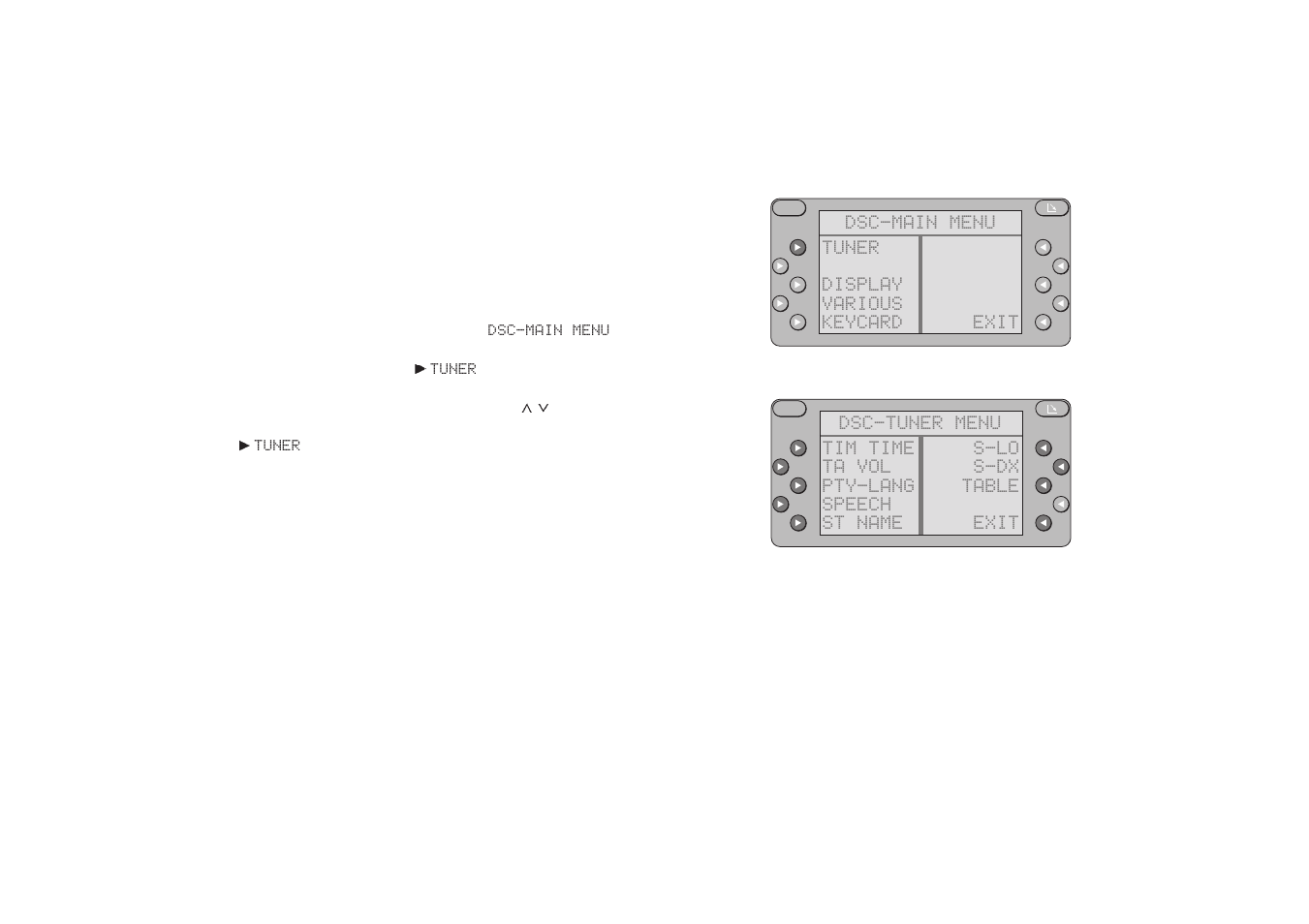 Programming with dsc | Blaupunkt BREMEN RCM 127 User Manual | Page 61 / 68