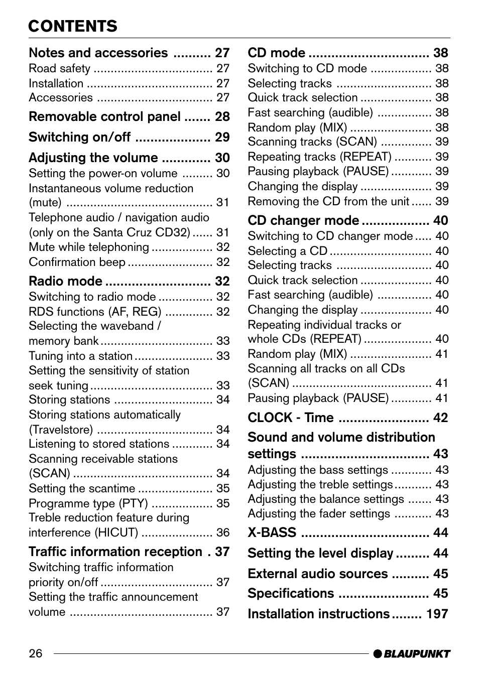 Blaupunkt Alicante CD32 User Manual | Page 5 / 25