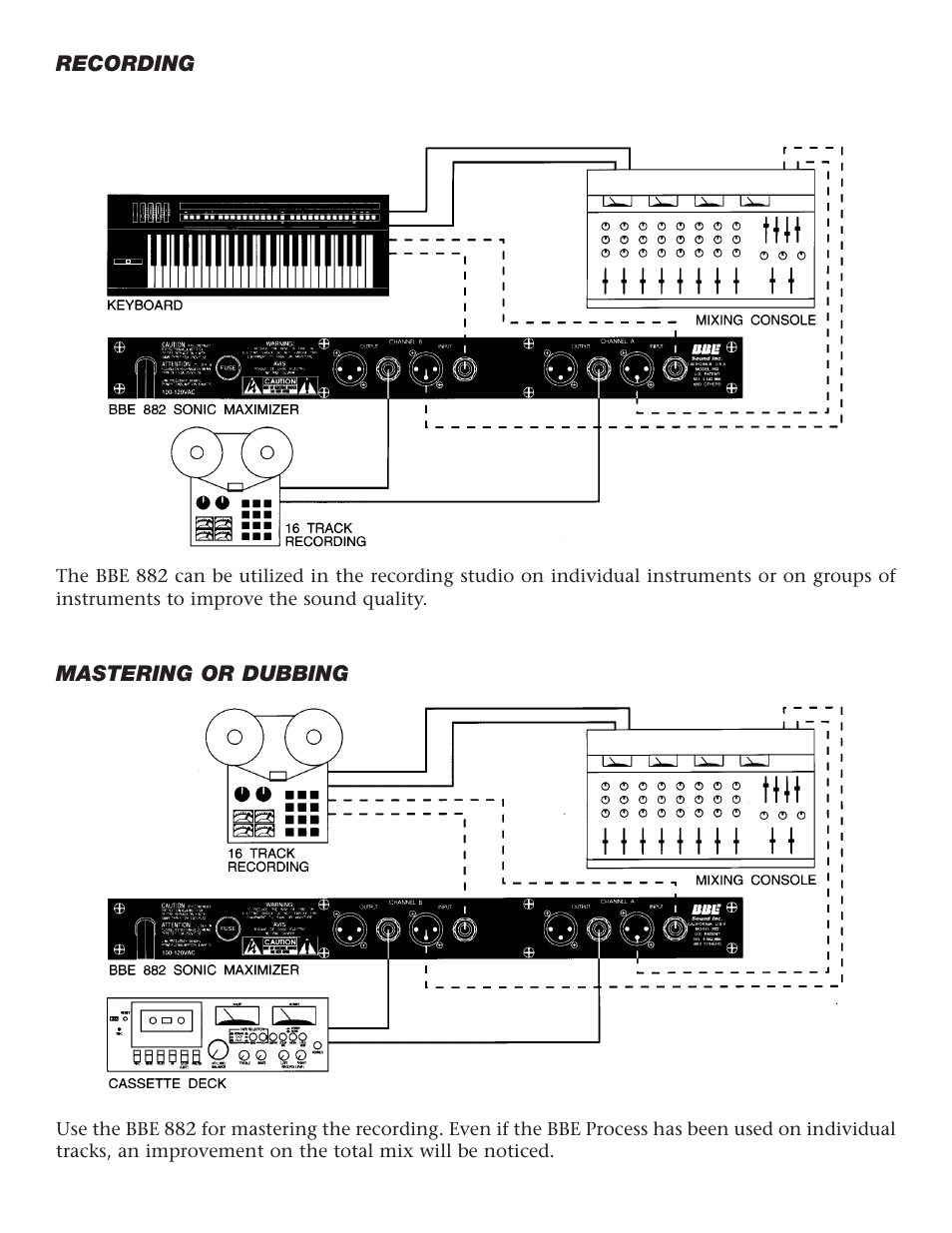 BBE Sonic Maximizer BBE 882 User Manual | Page 10 / 20