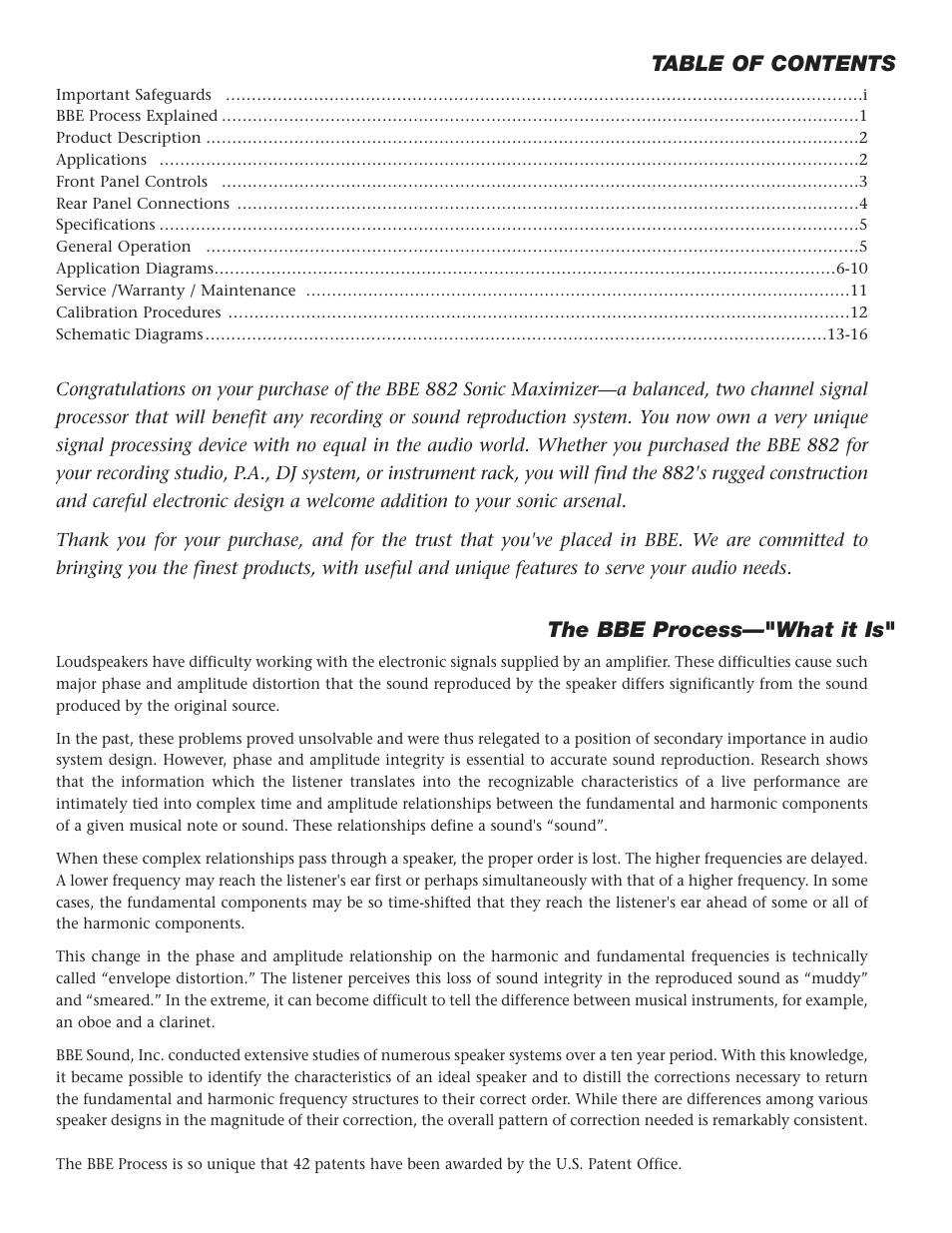 BBE Sonic Maximizer BBE 882 User Manual | Page 3 / 20