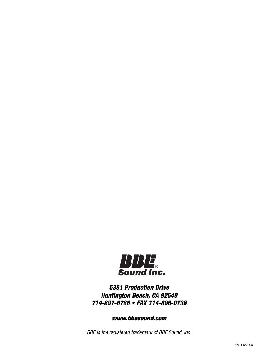 BBE DS26 User Manual | Page 34 / 34
