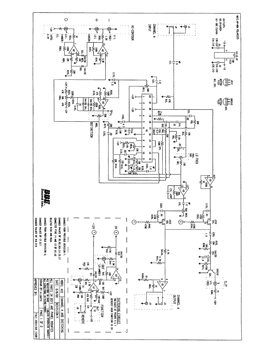 BBE Sonic Maximizer BBE 422 User Manual | Page 16 / 18