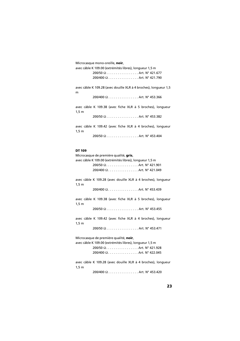 Beyerdynamic DT 109 User Manual | Page 23 / 28