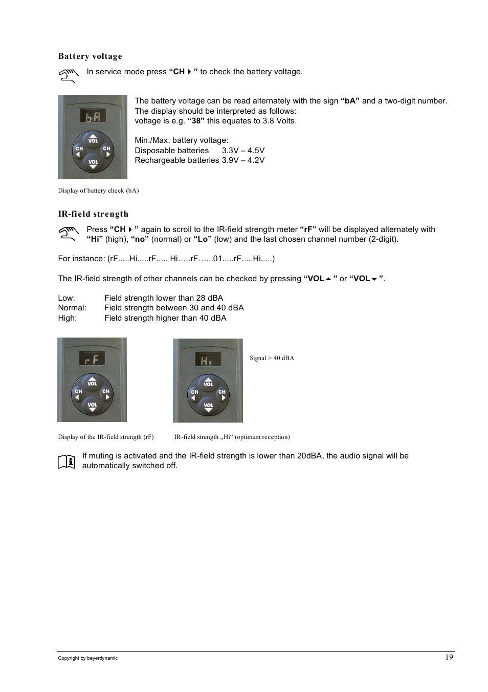 Beyerdynamic SIR 320 User Manual | Page 19 / 28