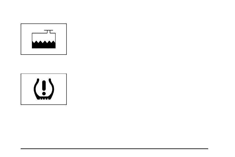 Low coolant warning light, Tire pressure light | Buick 2009 Enclave User Manual | Page 161 / 428