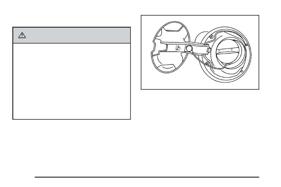 Filling the tank, Filling the tank -8, Caution | Buick 2009 Enclave User Manual | Page 278 / 428