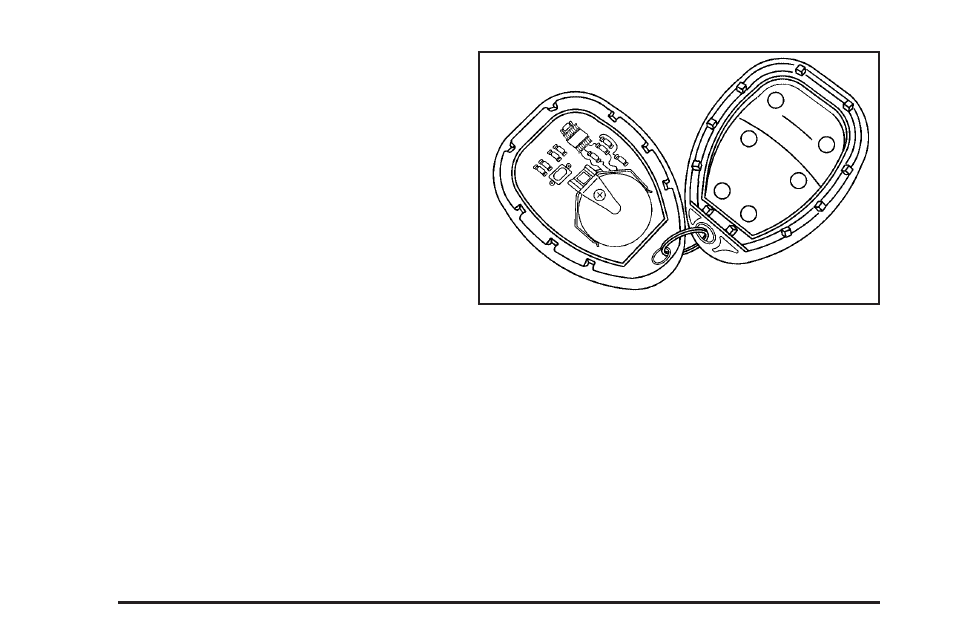 Programming transmitters to the vehicle, Battery replacement | Buick 2009 Enclave User Manual | Page 80 / 428