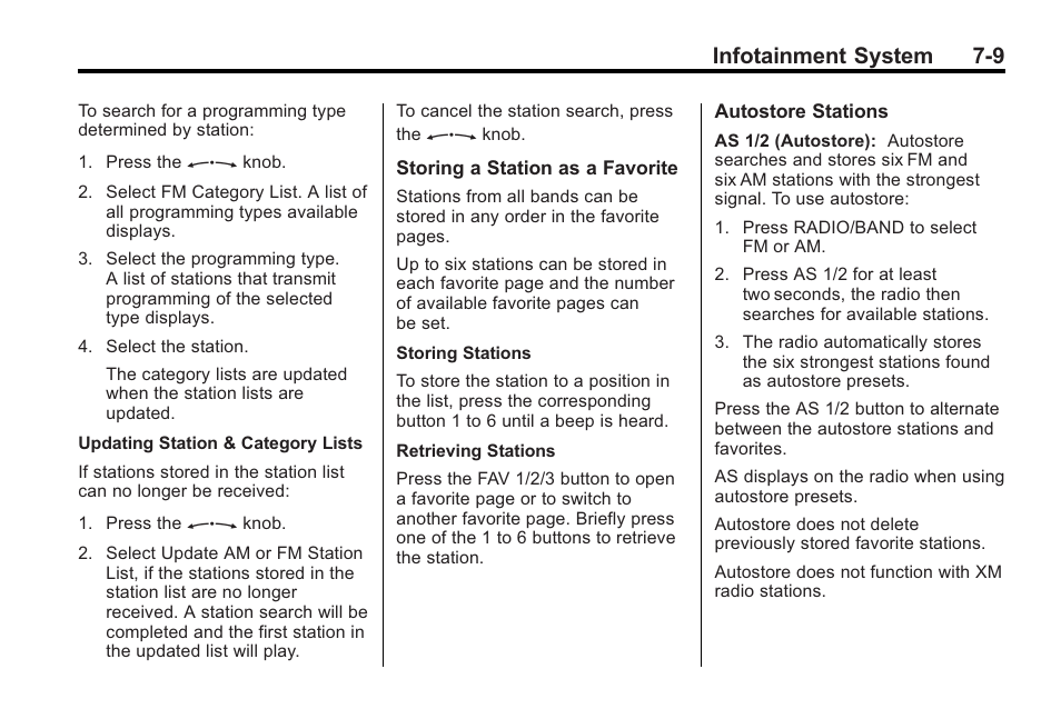 Infotainment system 7-9 | Buick 2011 Regal User Manual | Page 151 / 360