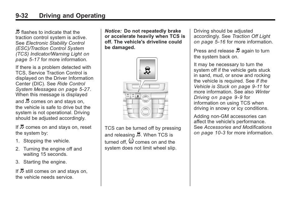 32 driving and operating | Buick 2011 Regal User Manual | Page 220 / 360
