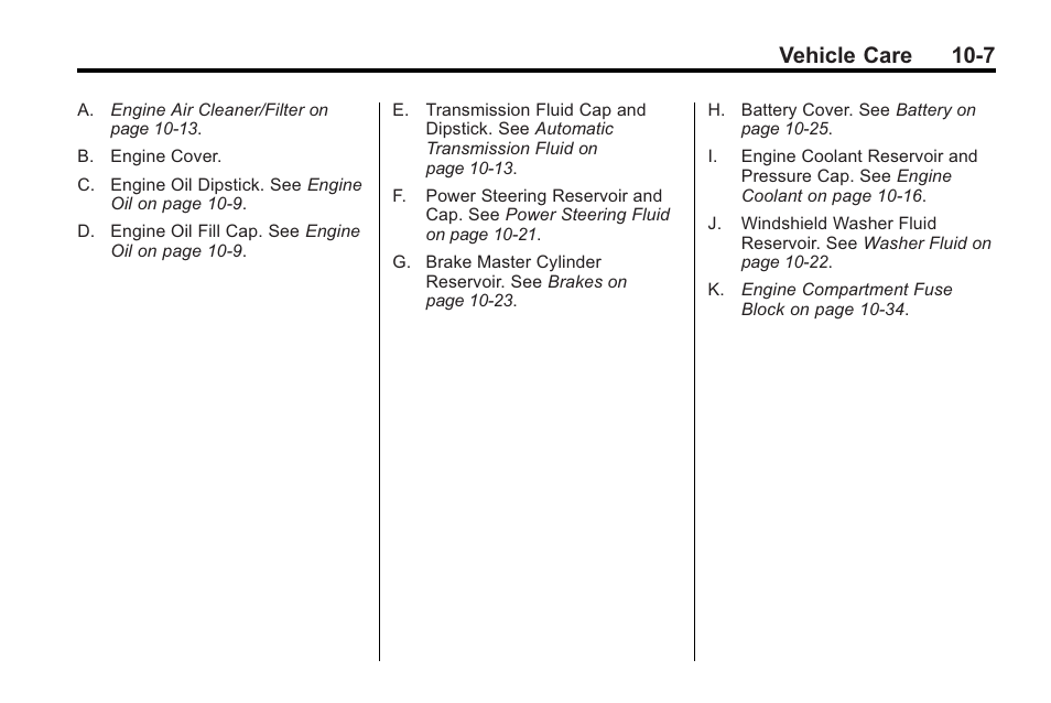Vehicle care 10-7 | Buick 2011 Regal User Manual | Page 243 / 360