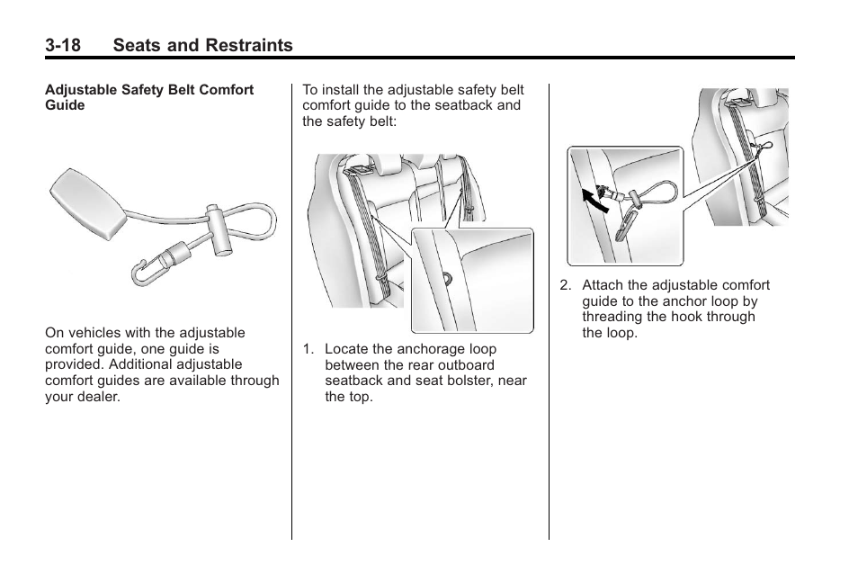 18 seats and restraints | Buick 2011 Regal User Manual | Page 60 / 360