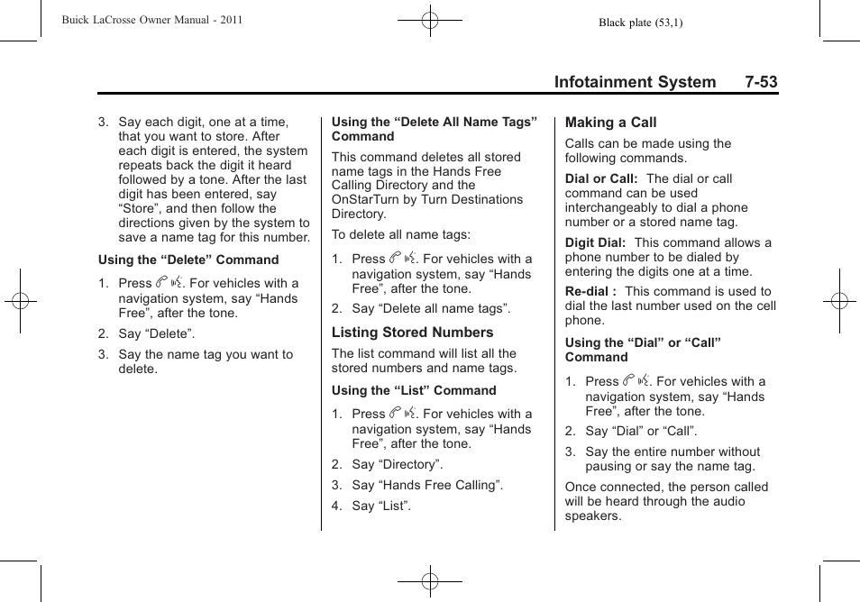 Buick 2011 Lacrosse User Manual | Page 225 / 446