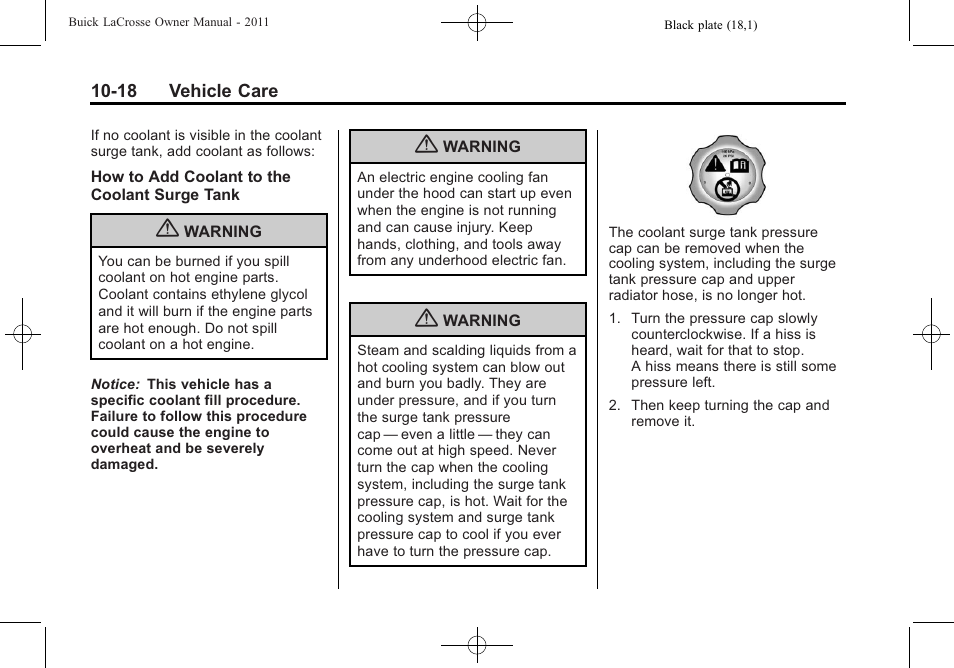 Buick 2011 Lacrosse User Manual | Page 318 / 446