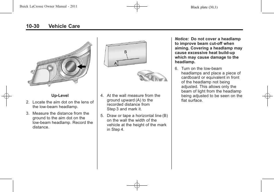 30 vehicle care | Buick 2011 Lacrosse User Manual | Page 330 / 446