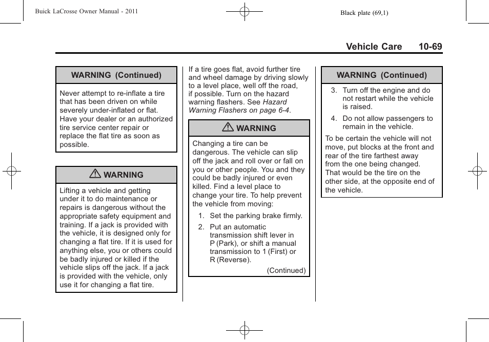 Buick 2011 Lacrosse User Manual | Page 369 / 446