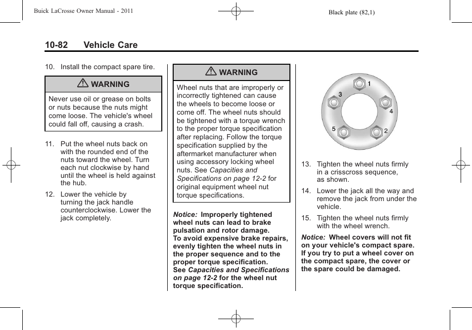 Buick 2011 Lacrosse User Manual | Page 382 / 446